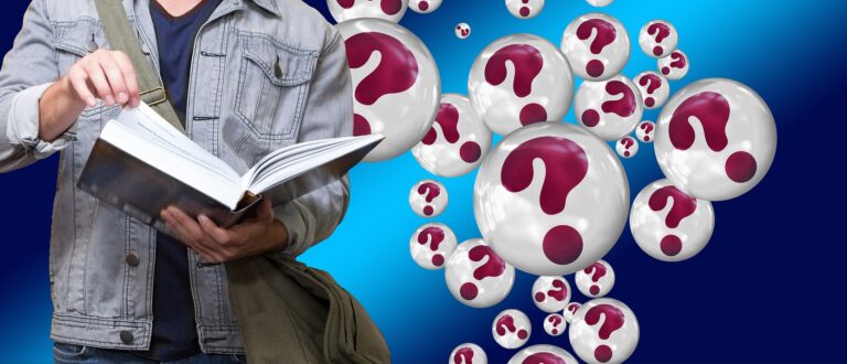 Elev läser bok och många frågetecken