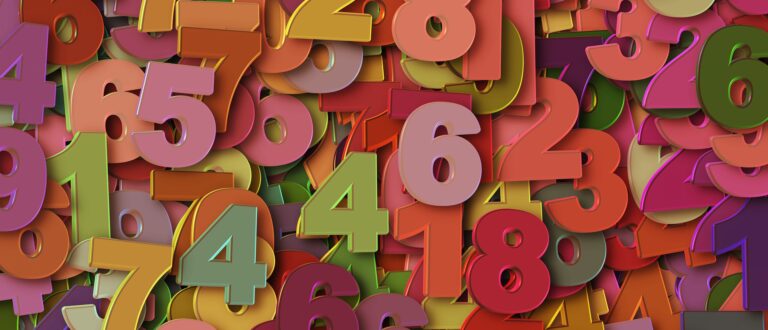 Färgglada siffror