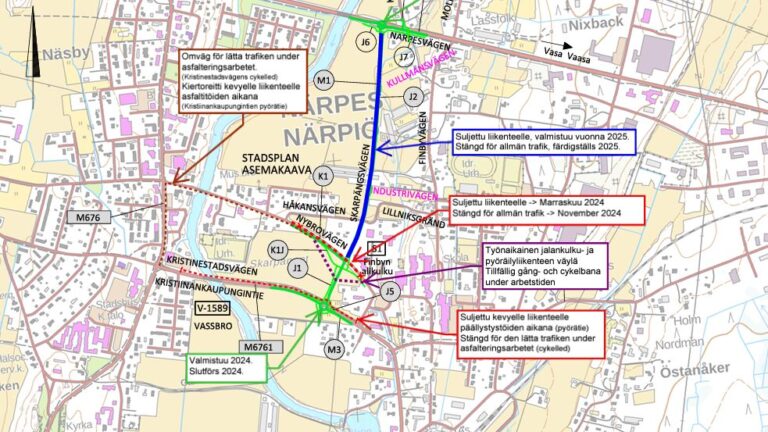 Karta över skarpängsvägen