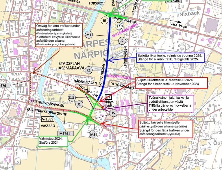Karta över skarpängsvägen