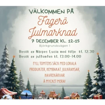 Evenemangets bild: Julmarknad på Fagerö