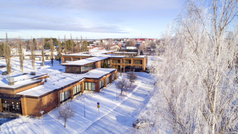 Stadshuset i vinterskrud