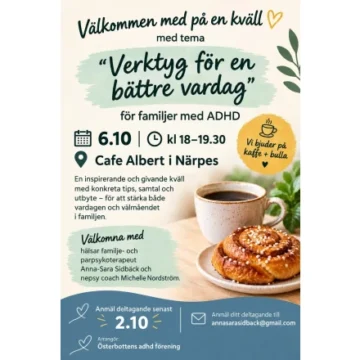 Evenemangets bild: Verktyg för en bättre vardag – En föreläsning om ADHD