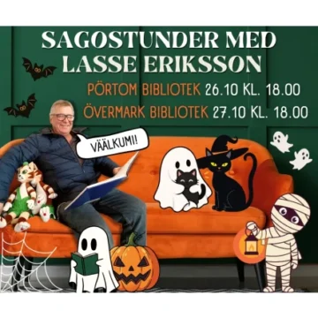 Evenemangets bild: Sagostunder med Lasse Eriksson i Närpes